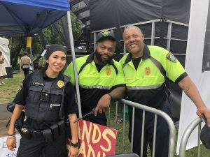 Maplewood police officers at Maplewoodstock