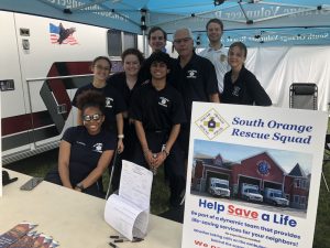 South Orange Rescue Squad volunteers at Maplewoodstock