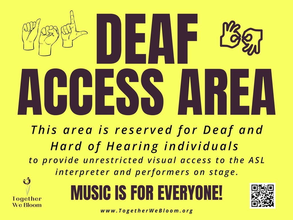 Deaf Access Area Sign