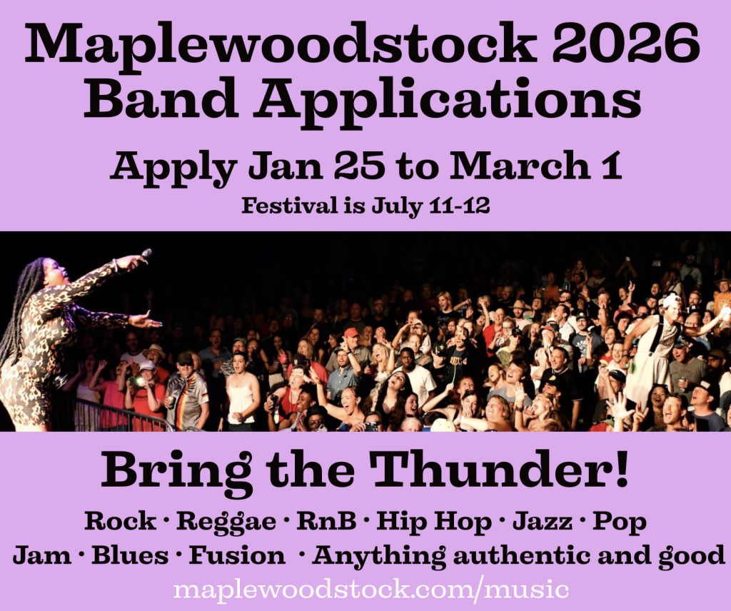 2026 Maplewoodstock Band Application promo